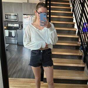 Abercrombie High Rise Mom Shorts